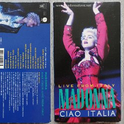 VHS 1987 Live from Italy - Ciao Italia Cardbox sleeve - Cat. Nr. 38141-3 - USA