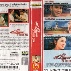 VHS 1992 A league of their own - Cat.Nr. CVT14589 - Holland (red box & coversleeve)