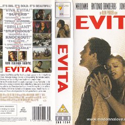 VHS 1997 Evita - Cat.Nr. EVS 1234 - UK