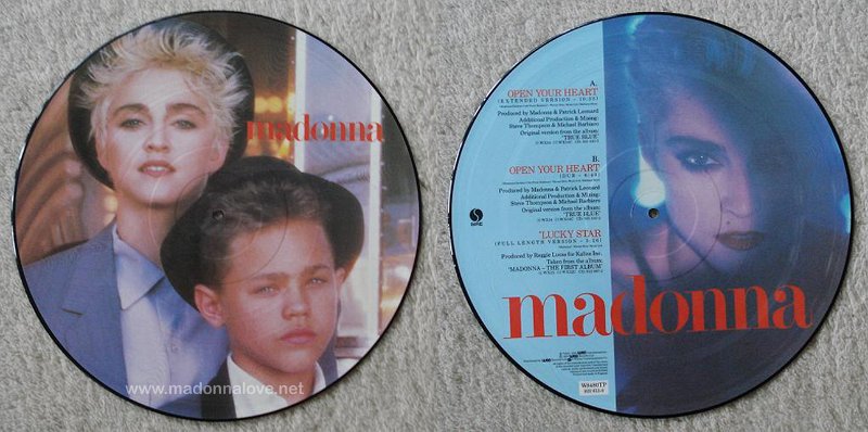 1986 Open you heart 12inch Picture disc - Cat.Nr. W8480TP - UK
