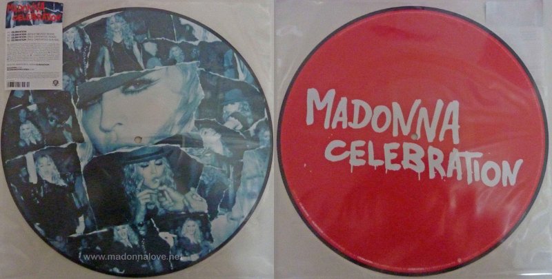 2009 Celebration 12inch Picture disc - Cat.Nr. W819T - UK (Thick black lines end of vinyl)