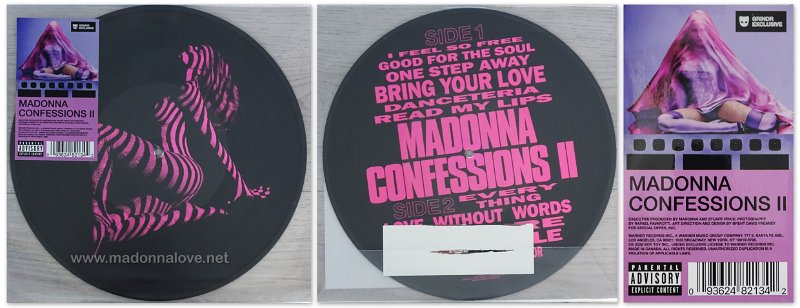 2026 CONFESSIONS II (Exxxclusive Grindr Picture Disc) - Cat. Nr. 93624821342 - Canada