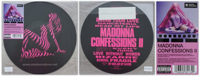 2026 CONFESSIONS II (Exxxclusive Grindr Picture Disc) - Cat. Nr. 93624821342 - Czech Republic