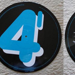 2008 4 Minutes 12inch Picture disc - Cat.Nr. 0-510652 - USA ('Made in USA' + Cat.Nr. 0-510652 on sticker)