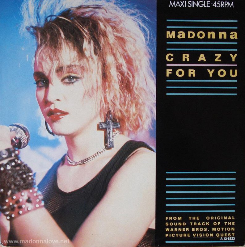 1985 Crazy for you - Cat.Nr. A 12-6323 - Holland (Only Holland release)