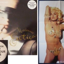 1992 Erotica - Cat.Nr. W0138TW - UK Includes exclusive free poster (W 0138 (TW) on sticker + runout groove)