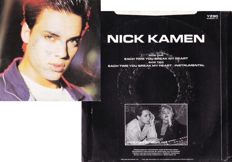 1986 Nick Kamen - Each time you break my heart -  Cat. Nr. YZ90 - UK