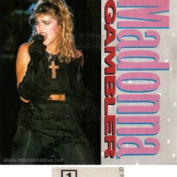 1985 Gambler (2 trk - only 1 Madonna) - Cat. Nr. GEF A-6585  - Holland (White label + GEFA on label)