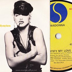 1990 Justify my love - Cat.Nr. W9000 - UK (Runout groove W9000 + Made in UK on label)