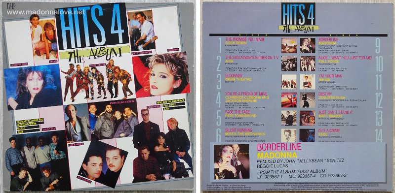 1986 Hits 4 the album (includes Borderline) - Cat.Nr. Hits4 - Germany (Includes Borderline)