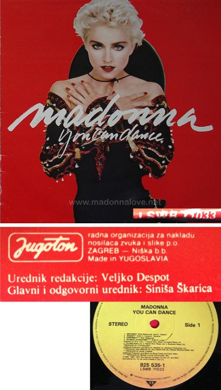 1987 You can dance - Cat.Nr. LSWB 71033 - Yugoslavia