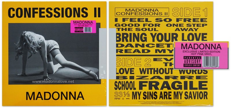 2026 CONFESSIONS II (Exclusive Limited Edition Hot Pink Vinyl) - Cat.Nr. 93624822462 - Czech Republic