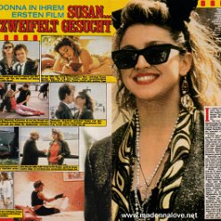 1985 - Unknown month - Bravo - Germany - Madonna in ihrem erstem film Susan... verzweifelt gesucht