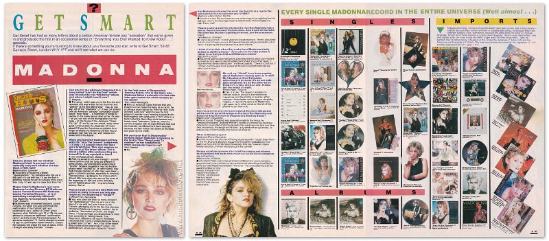 1986 - February - Smash Hits - UK - Get smart - Madonna