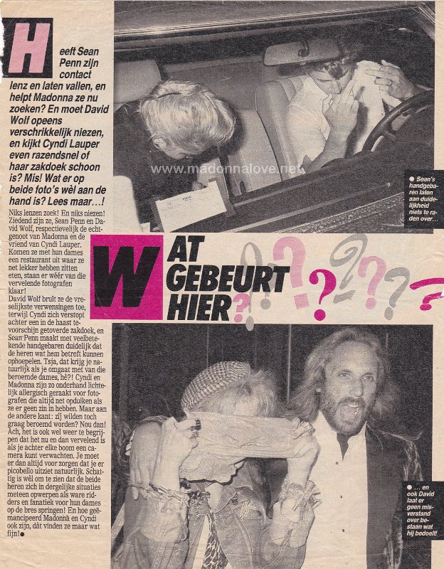 1986 - Unknown month - Unknown magazine - Holland - Wat gebeurt hier-