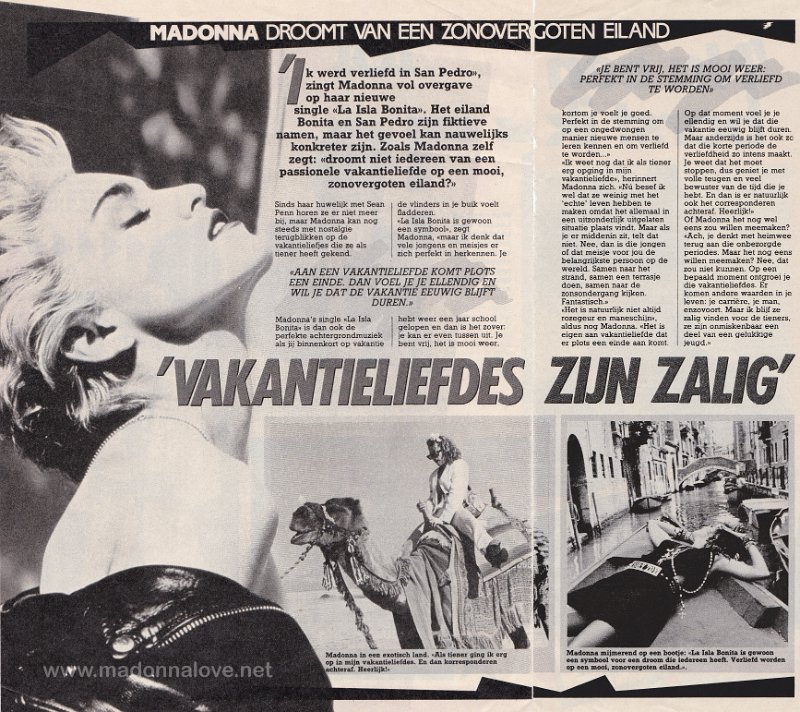 1987 - June - Hitkrant - Holland - Vakantieliefdes zijn zalig