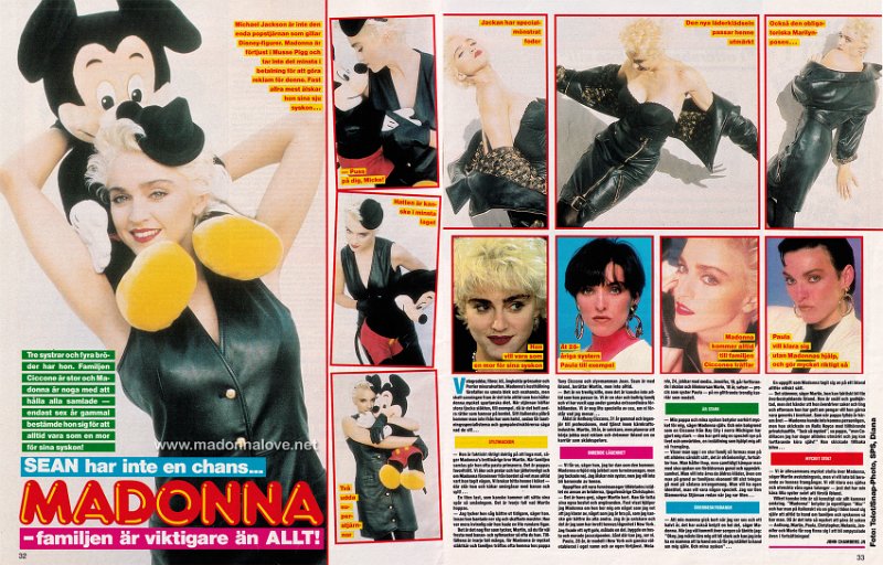 1987 - Unknown month - OKEJ - Sweden - Sean har inte en chans… Madonna - familjen ar viktigare an allt!