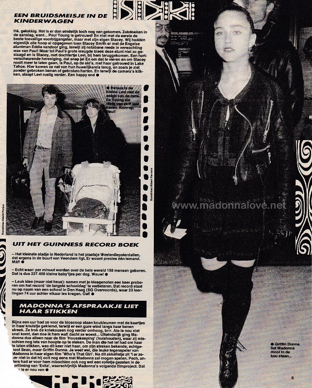 1987 - Unknown month - Top 10 - Holland - Madonna's afspraakje liet haar stikken