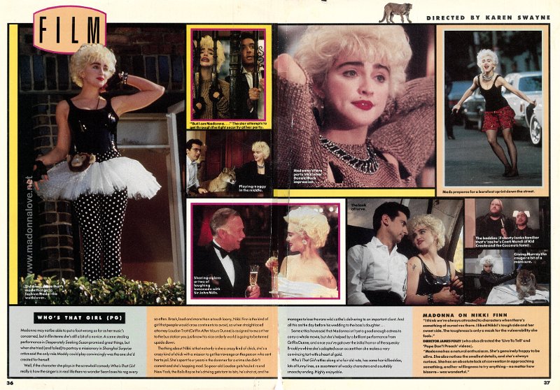 1987 - Unknown month - Unknown magazine - UK - Who's that girl