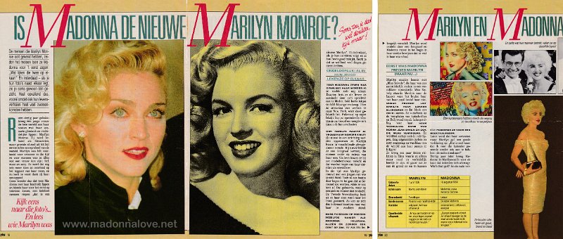 1987 - Unknown month - Yes - Holland - Is Madonna de nieuwe Marilyn Monroe