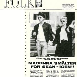 1989 - February - Vecko Revyn - Sweden - Madonna smalter for Sean - igen