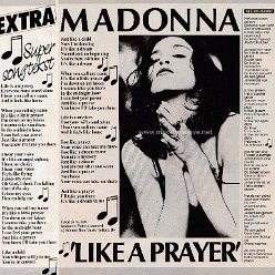 1989 - March - Top 10 - Holland - Super songtekst Madonna like a prayer