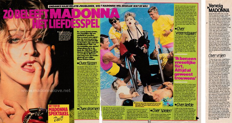1989 - May - Top 10 - Holland - Zo beleeft Madonna het liefdesspel