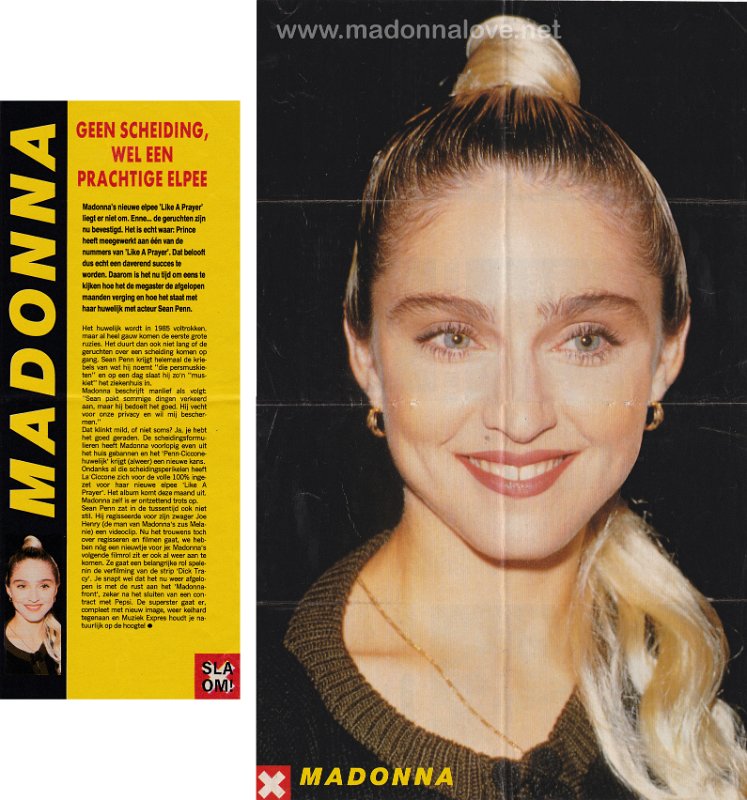 1989 - Unknown month - Muziek express - Holland - Geen scheiding wel een prachtige elpee