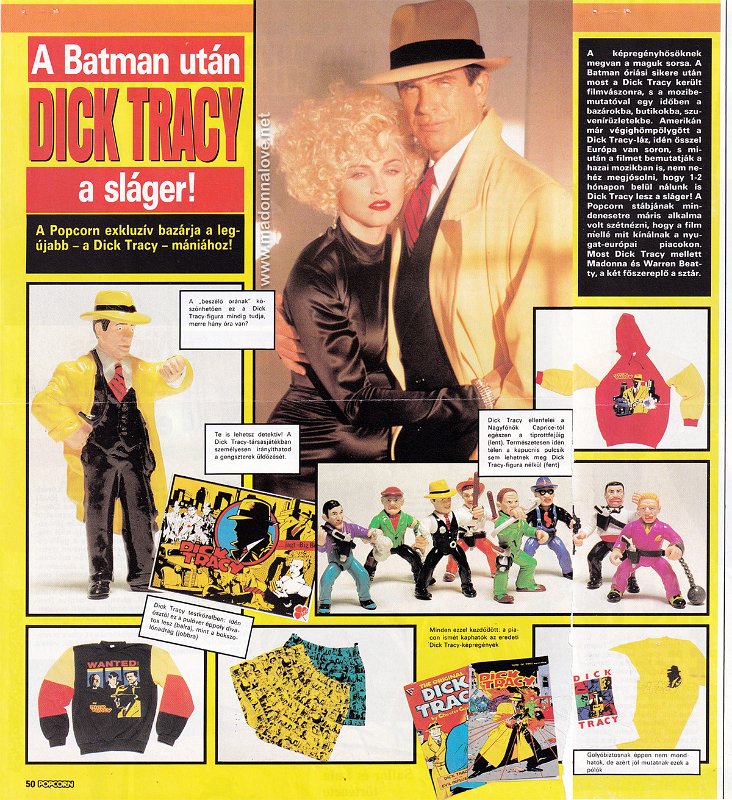 1990 - Unknown month - Popcorn - Hungary - A batman utan dick tracy a slager!