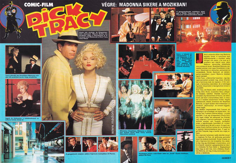 1990 - Unknown month - Popcorn - Hungary - Comic-film - Dick Tracy Vegre - Madonna sikere z mozikban