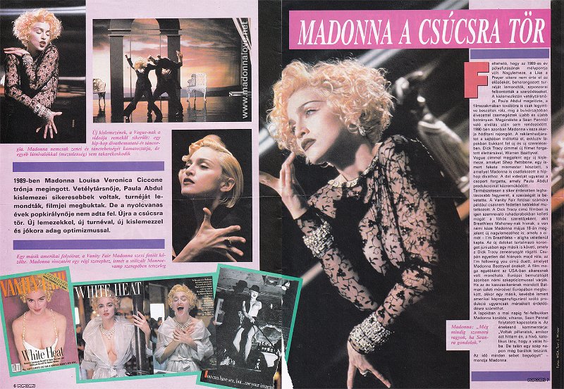 1990 - Unknown month - Popcorn - Hungary - Madonna a csucsra tor