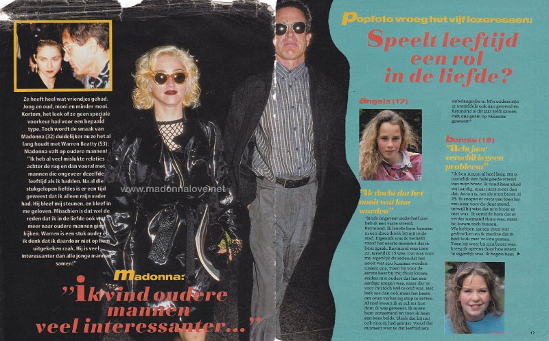 1990 - Unknown month - Popfoto - Holland - Madonna ik vind oudere mannen veel interessanter