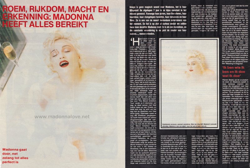 1990 - Unknown month - Unknown magazine - Holland - Roem rijkdom macht en erkenning