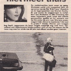 1990 - Unknown month - Unknown magazine - Holland - Madonna slaapt niet meer thuis