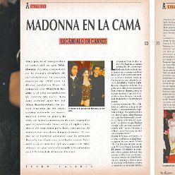 1990 - Unknown month - Unknown magazine - Spain - Madonna en la cama