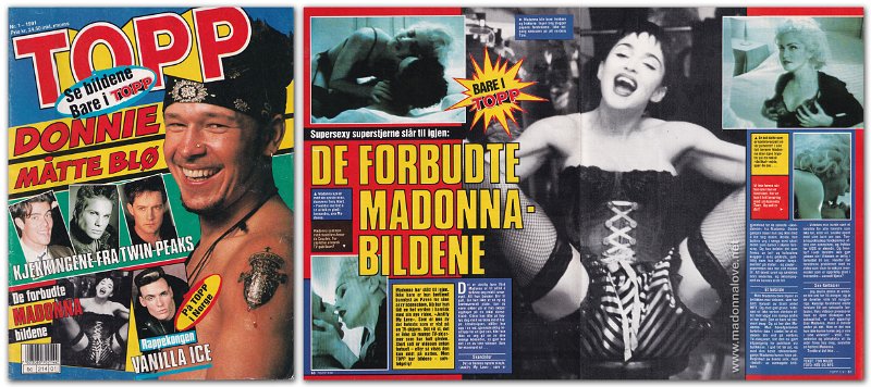 1991 - January - TOPP - Sweden - De forbudte Madonna bildene