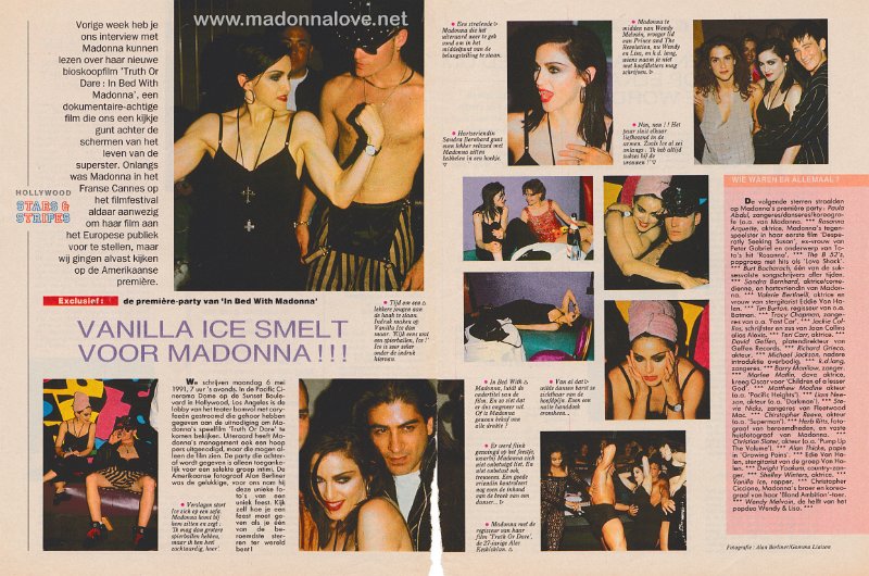 1991 - May - Hitkrant - Holland - Vanilla Ice smelt voor Madonna