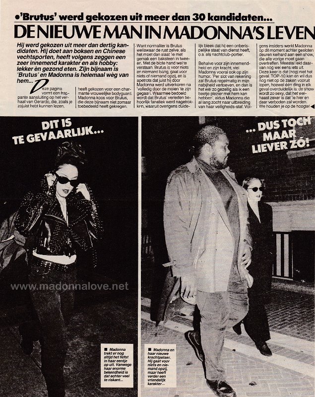 1991 - Unknown month - Top 10 - Holland - De nieuwe man in Madonna's leven
