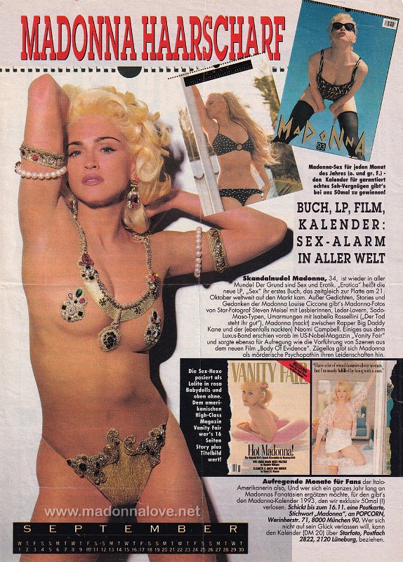 1992 - Unknown month - Bravo - Germany - Madonna haarscharf