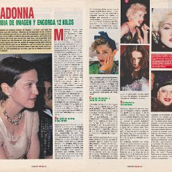 1992 - Unknown month - Nuevo Vale - Spain - Madonna cambia de imagen y engorda 12 kilos