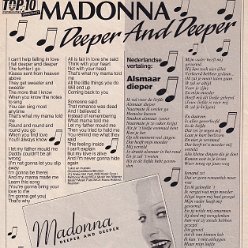 1992 - Unknown month - Top10 - Holland - Top10 songtekst - Madonna deeper and deeper
