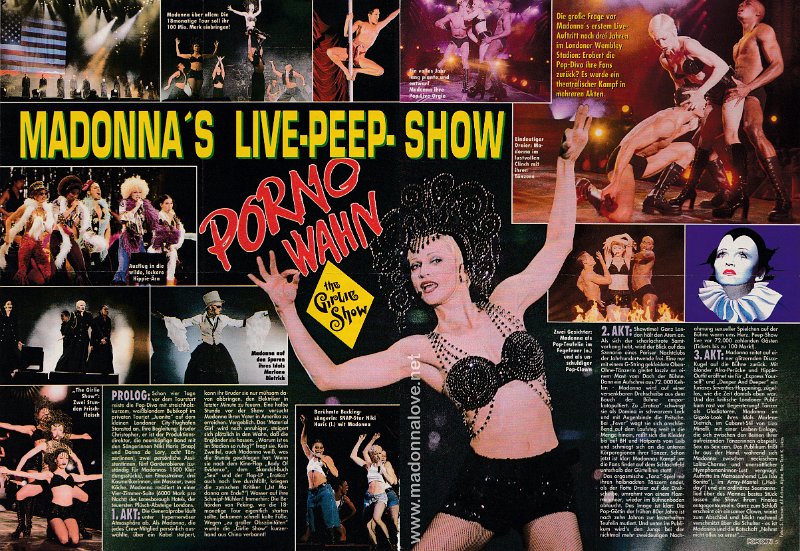 1993 - November - Popcorn - Germany - Madonna's live peep show