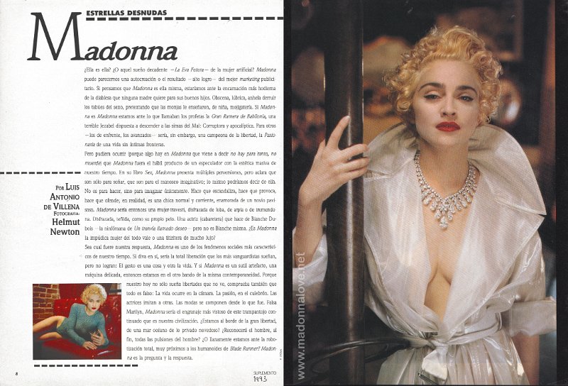 1993 - Unknown month - Suplemento - Estrellas desnudas Madonna