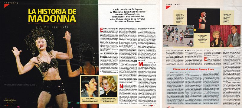 1993 - Unknown month - Tele clic - Argentina - La historia de Madonna