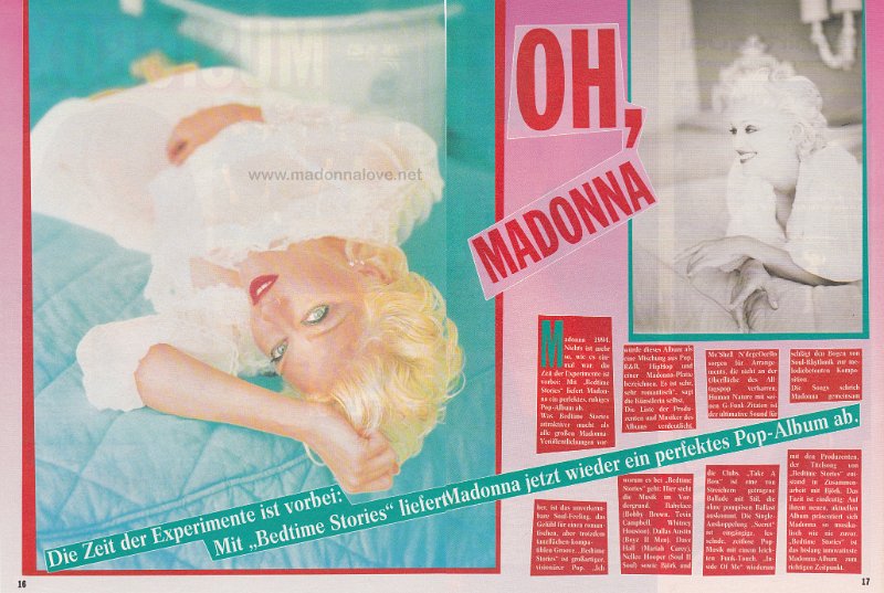 1994 - Unknown month - Unknown magazine - Germany - Oh Madonna