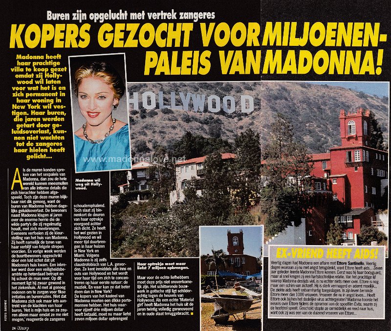 1995 - Unknown month - Story - Holland - Kopers gezocht voor miljoenenpaleis van Madonna