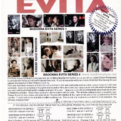 1996 - Unknown month - Unknown magazine - UK - Evita phonecards ad
