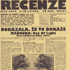1998 - April - Rock & pop - Czech Republic - Dokazala ze to dokaze Madonna - Ray of light