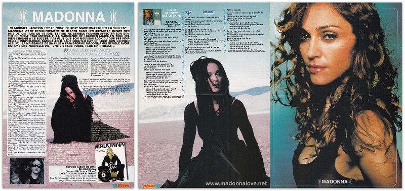 1998 - Unknown month - Star Songs - France - Madonna - Pour rien au monde je ne changerais de vie