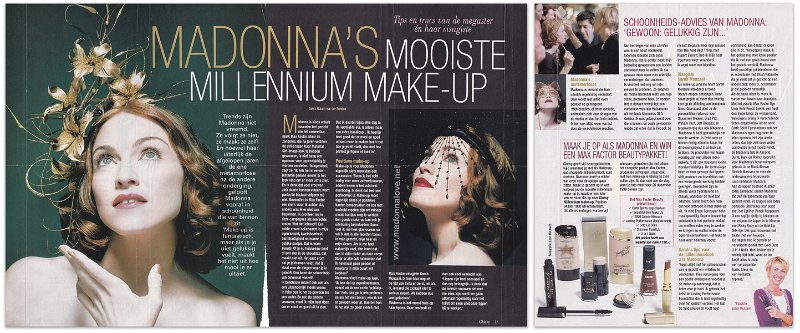 1999 - Unknown month - Glossy - Holland - Madonna's mooiste millenium make-up